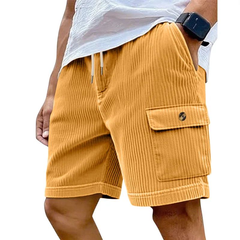 Pantalones cortos de pana para hombre americano, holgados, para las cuatro estaciones, Hip Hop, informales, deportivos, para correr