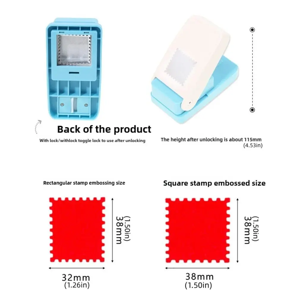 Extra Large Stamp Shape Embossing DIY Handmade Cutting Craft Stamp Border Punch Rectangular Effortless Stamp Embossing Machine