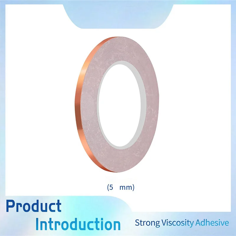 شريط رقائق نحاس مدعوم AA05 مقاس 5 مم للزجاج الملون (10 أسطوانات) #2