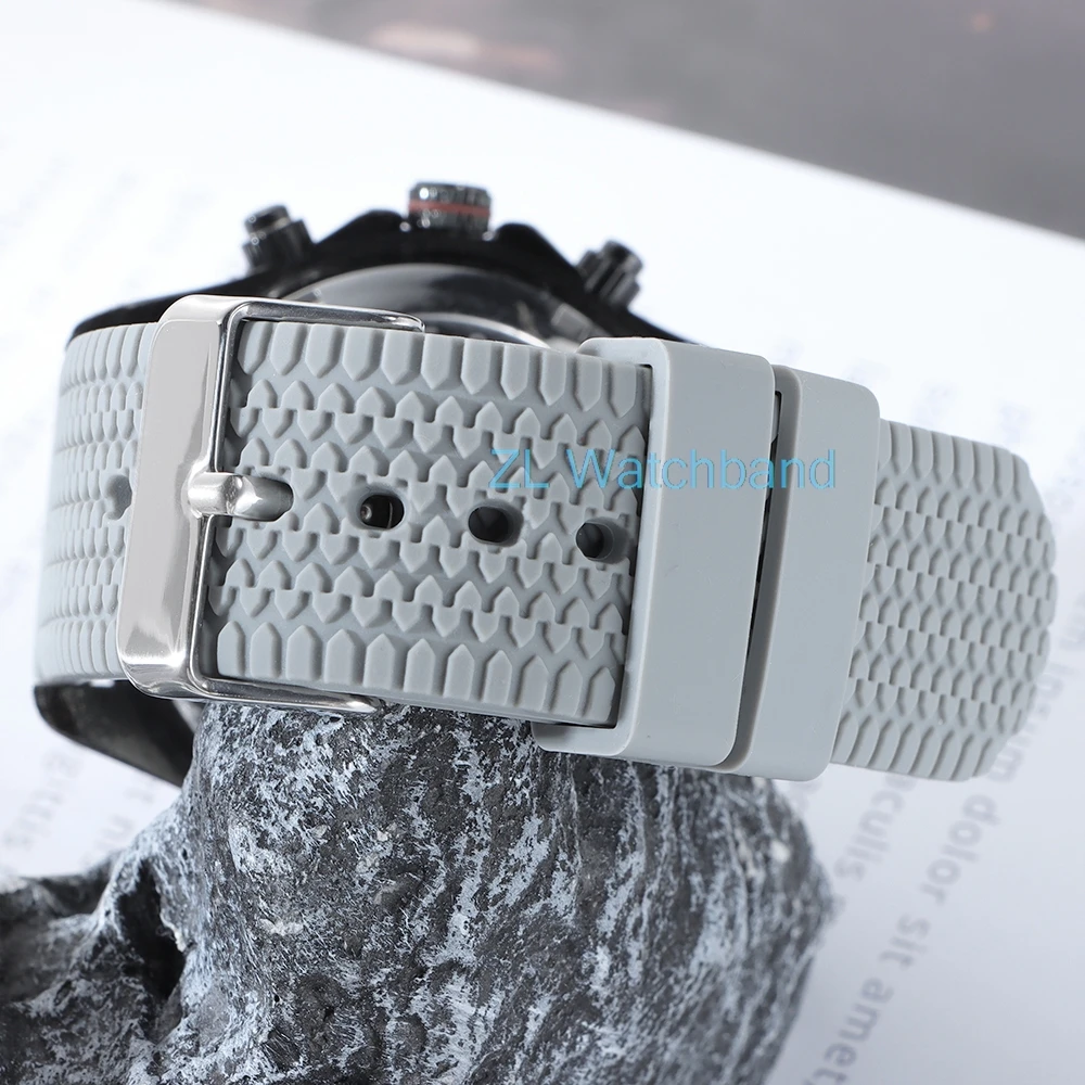 Soft Silicone Watch Bands Quick Release Rubber Watch Strap for Omega for Huawei Watch Replacement Wristband 18mm 20mm 22mm 24mm - view 3