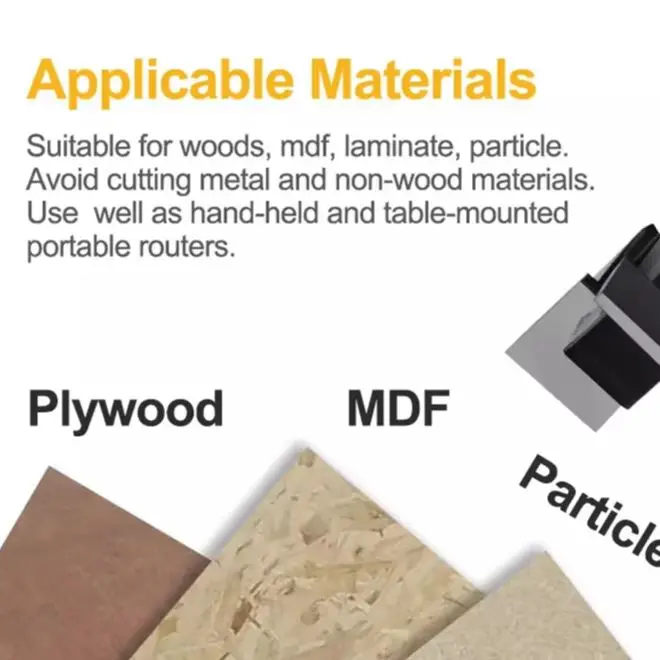 1/2 Inch Shank 4 Wing Carbide Router Bit CNC Wood Flattening Planer For Trimming Grooving Engraving MDF Plywood Tool