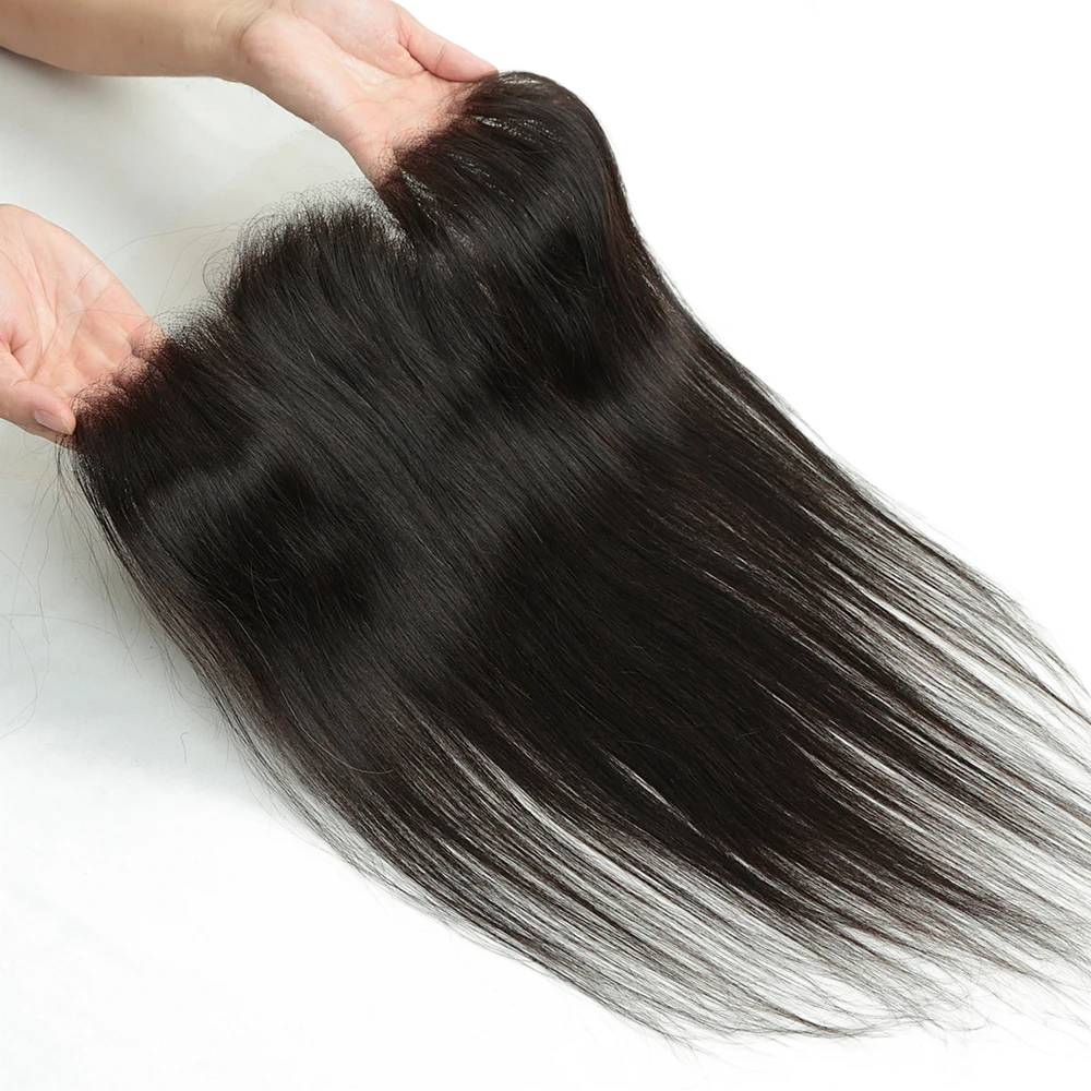 5x5 Lace Closure Straight Human Hair 4x4 Lace Cloure Swiss Lace Human Hair Extensions 100% Human hair Transparent Lace Closure