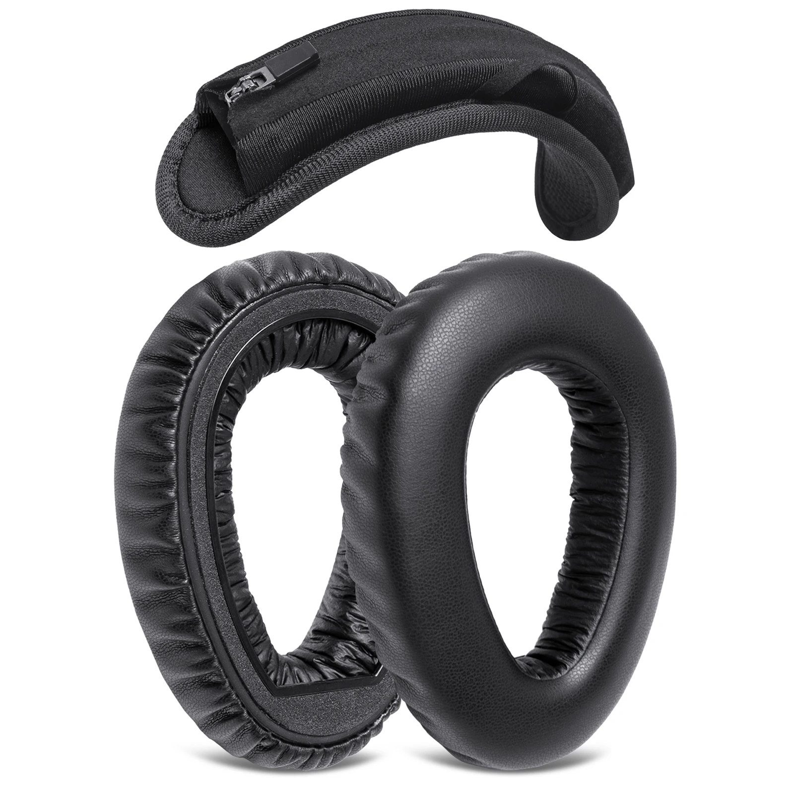 Ear Pads Headband Cushion Refresher Kit For Sennheiser PXC550, PXC 550-II, PXC480, MB660 UC, MB 660 MC Headphone Protein Leather