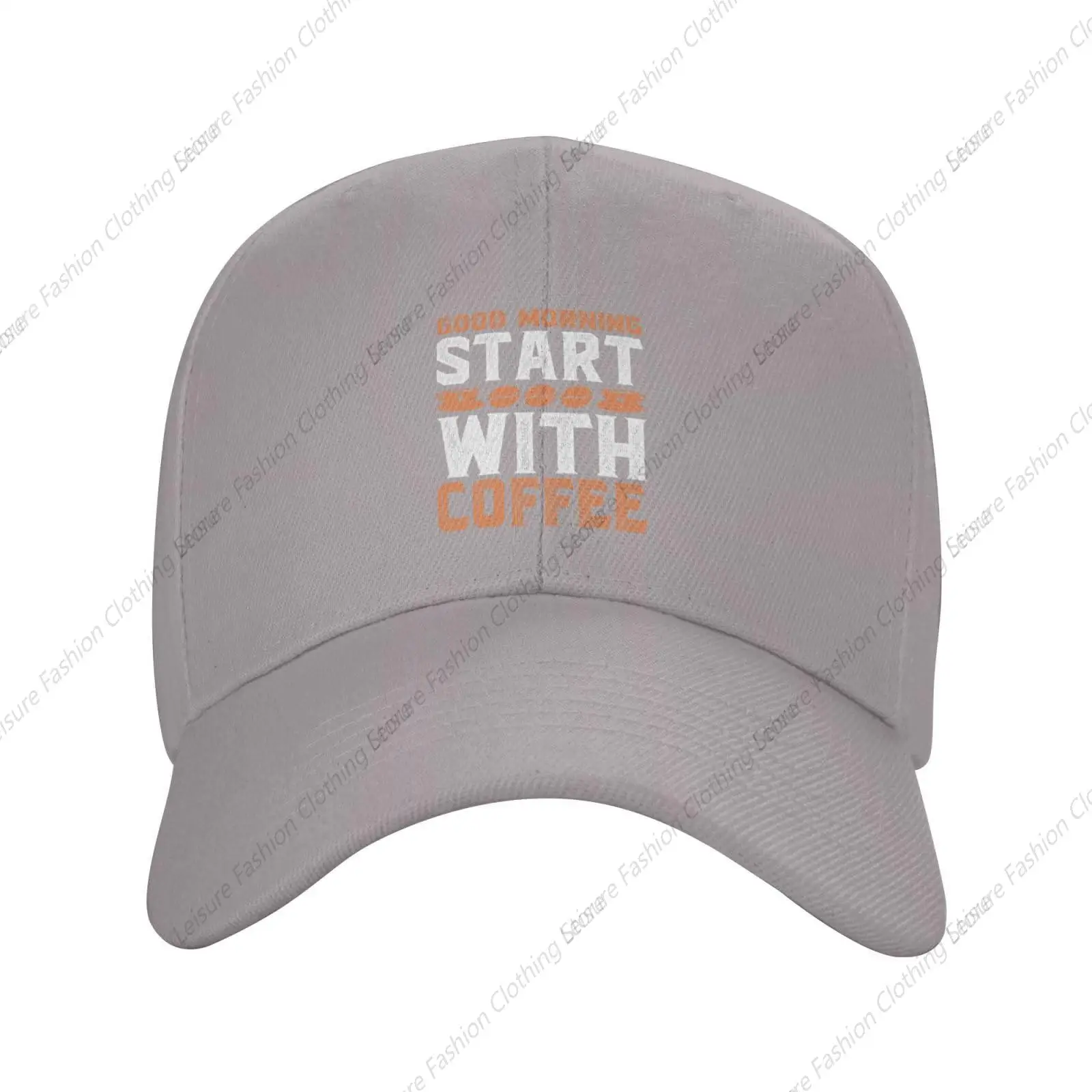 Good Morning Start with Coffee Baseball Cap Women Men Hat Truck Driver Baseball Caps Adjustable Dad Hats