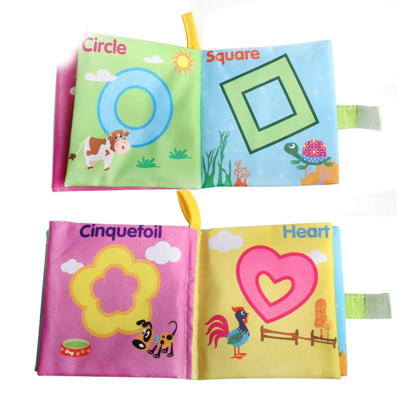 Baby Cloth Book Intelligence Development Educational Toy Soft Cloth Learning Cognize Books For 0-12 Months Kids Newborn Books