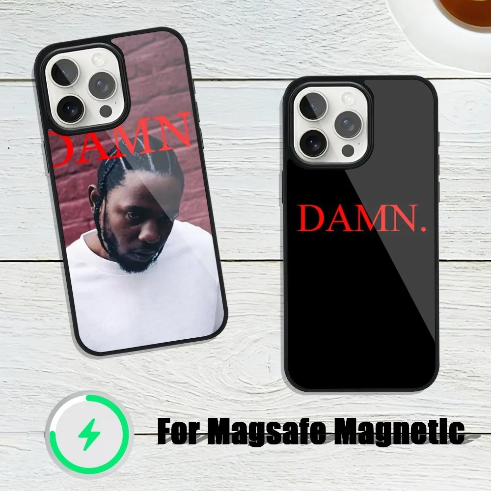 Singer Kendrick Lamar Phone Case For iphone 13 Plus 12 14 Mini 11 Max 15 Pro Magsafe Magnetic Wireless Charging Shell