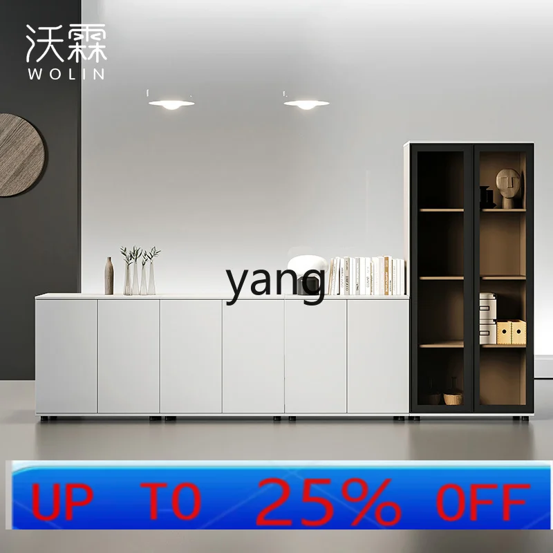 LH  File Cabinet Storage File High Cabinet Office Bookcase White Wooden Storage