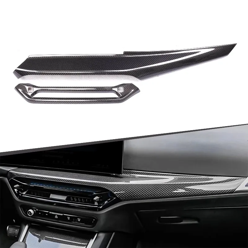 

Dry Carbon Fiber Center Air Vent Trim Dashboard Strip Interior Upgrade Kit for BMW G20 G22 G23 G80 G82 G83 2025+