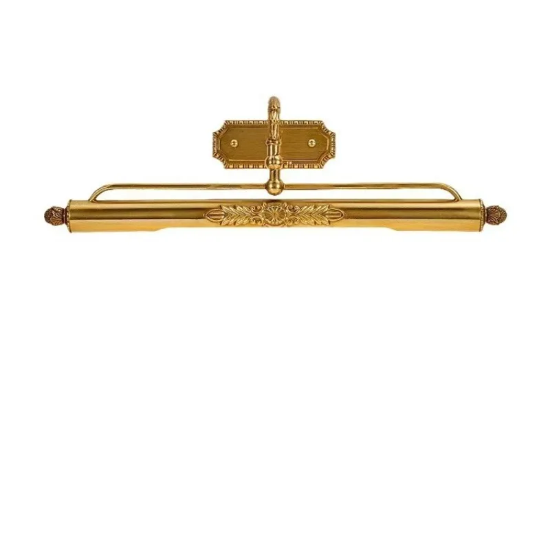 

All copper export mirror oil painting lamp photo mirror headlight French European retro bathroom bathroom dresser