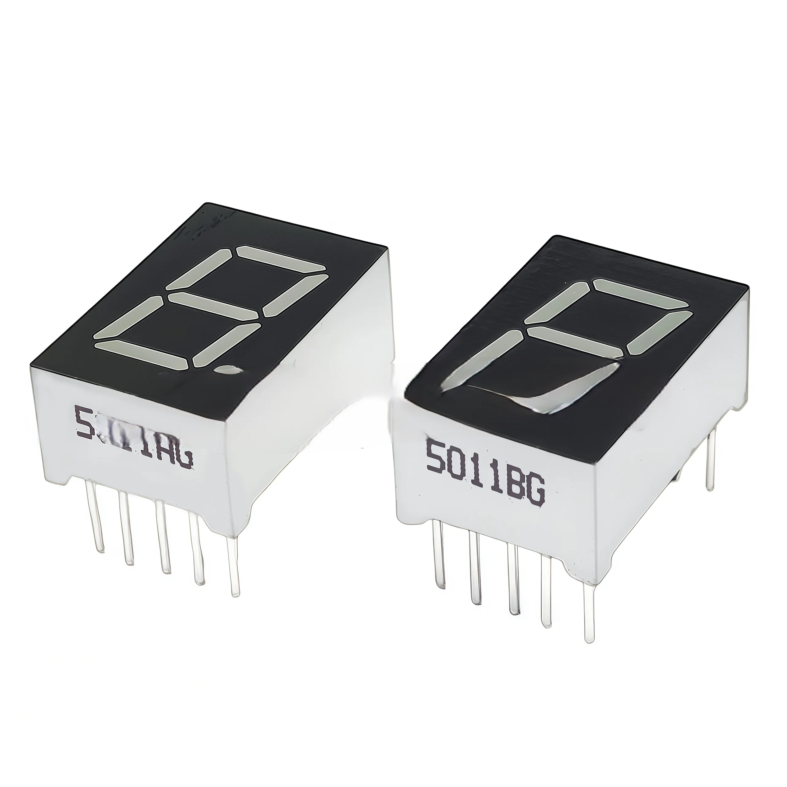 LED Digital Tube 0.5 Inch 1 Digit Red/Yellow Green High Bright Common Cathode 5021SA Common Anode 5101AG/BG