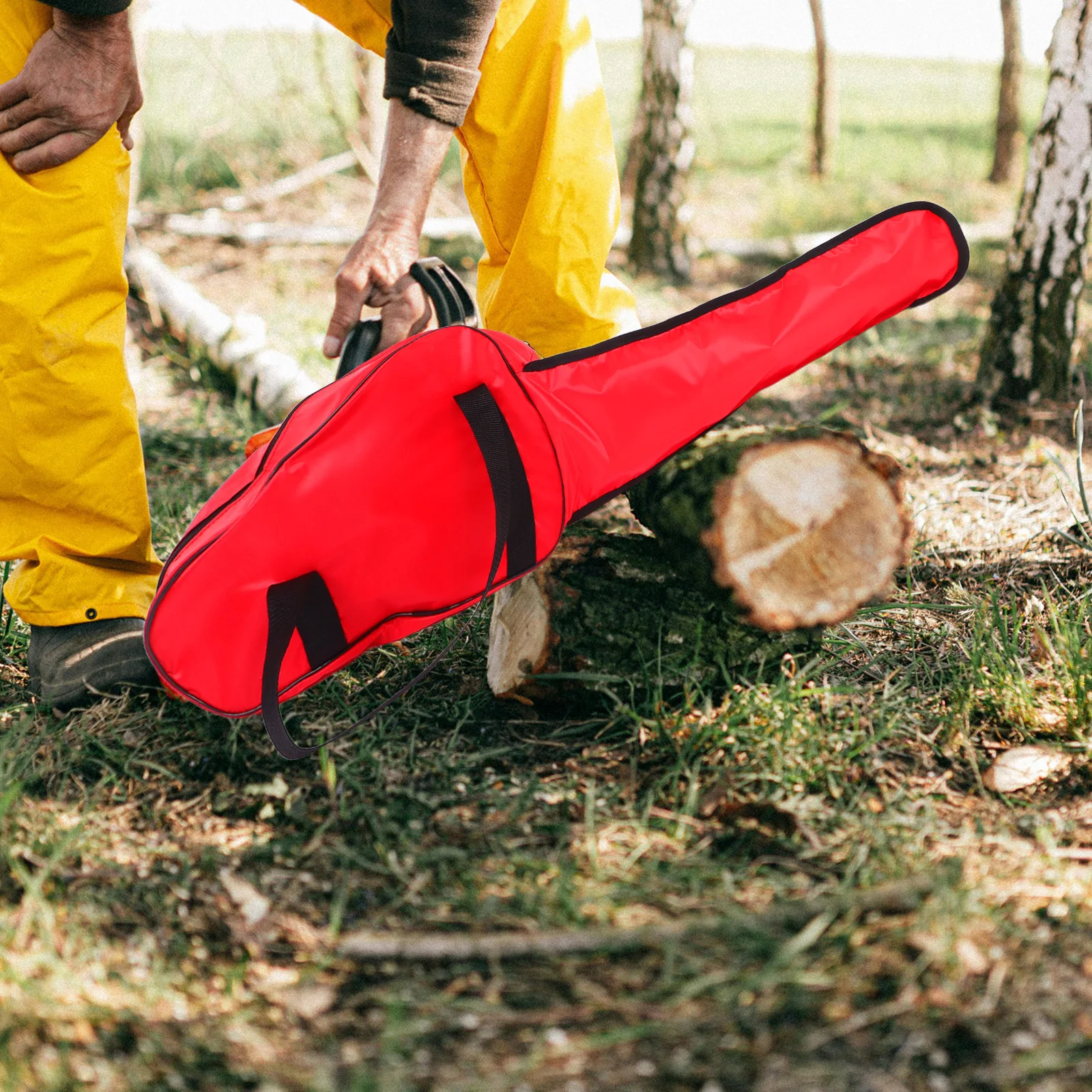 

Heavy Duty Portable Chainsaw Bag Oxford Cloth Organizer Zipper Power Tools Outdoor Storage Large Capacity Wear-Resistant