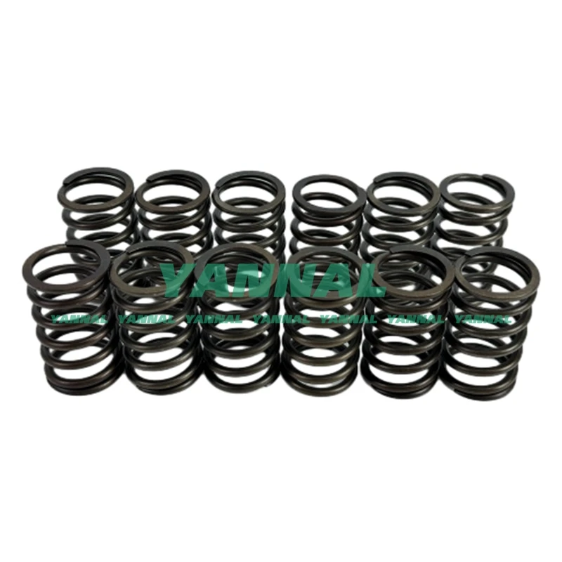 12PCS Valve Spring For Perkins 1104D-E44T Excavator Engine Parts