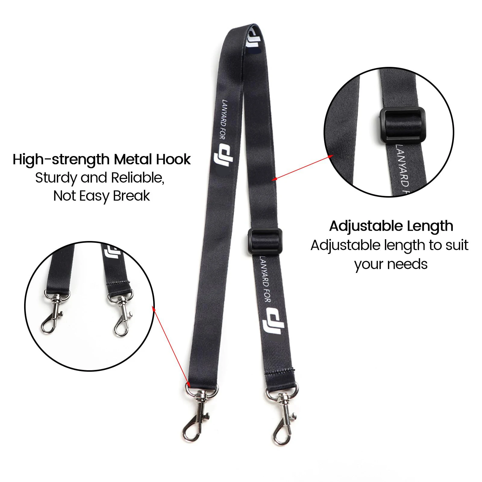 Lanyard Neck Strap for DJI RC/RC 2/for DJI Mini 5/4/3 Pro/Air 3/Mini 3/Mavic 4/3 pro Remote Controller Accessories - Image 2