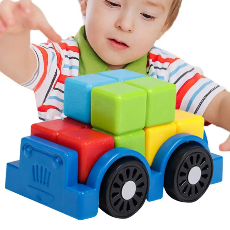 Construction Block Toys For Kids Building Bricks Toy Vehicles Model Kid Construction Build Block Set To Improve thinking Logic