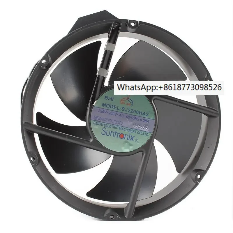 SJ2206HA2 Taiwan original SANJUN 22060 220V 0.28A cabinet high-temperature resistant heat dissipation fan