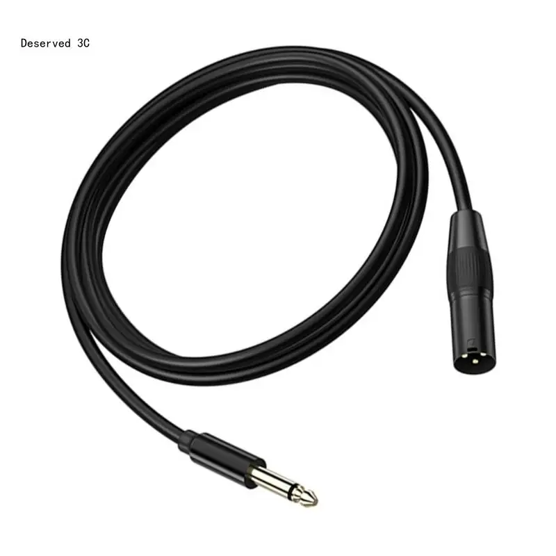 Professional 6.35mm Male to 3Pin Male Balanced Cable For Microphone Speakers