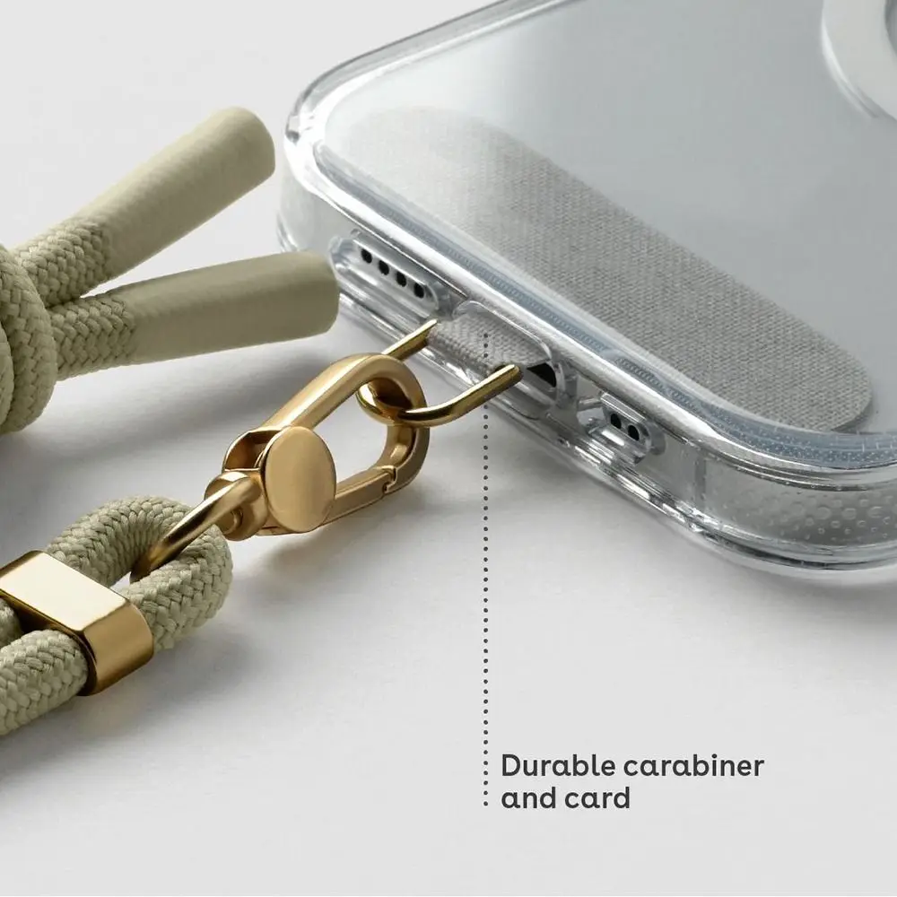 

Durable 6mm Bold Phone Case Lanyard Retractable Fabric Braided Rope Strap Adjustable Anti-lost Phone Wrist Lanyard