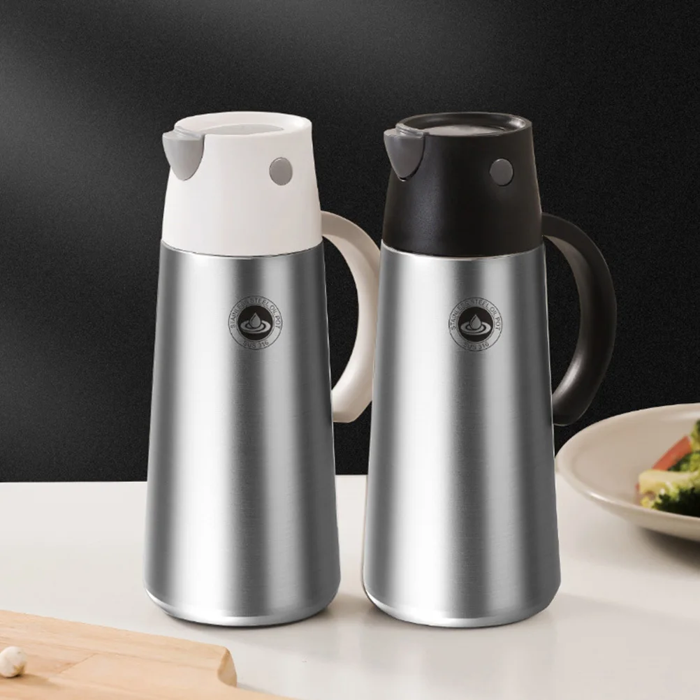 

1pc Automatic Opening Closing Oil Dispenser Bottle Leakproof Condiment Container 750Ml Large Capacity Multi Purpose Kitchen Oil
