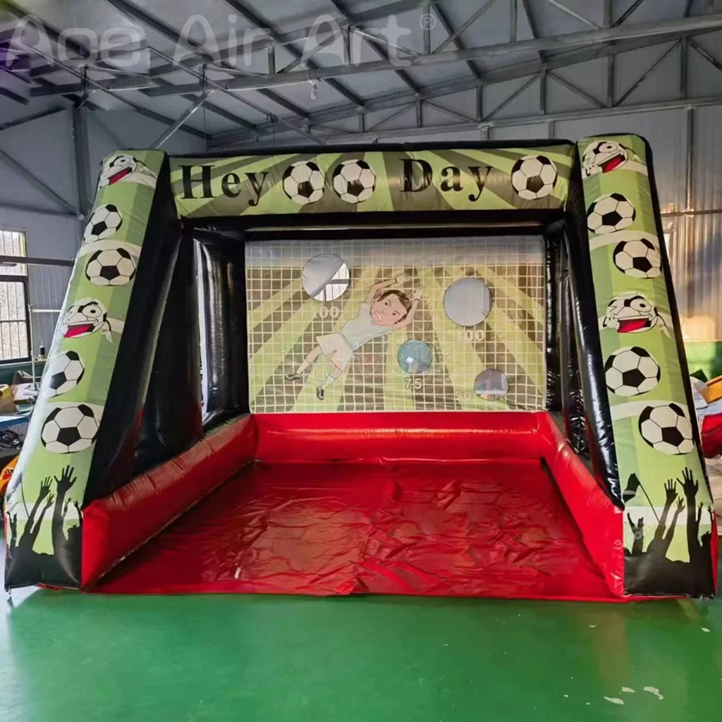 

Free Air Shipping Portable Inflatable Penalty Shootout Game Inflatable Soccer Target Kick Football Toss Goal For Amusement