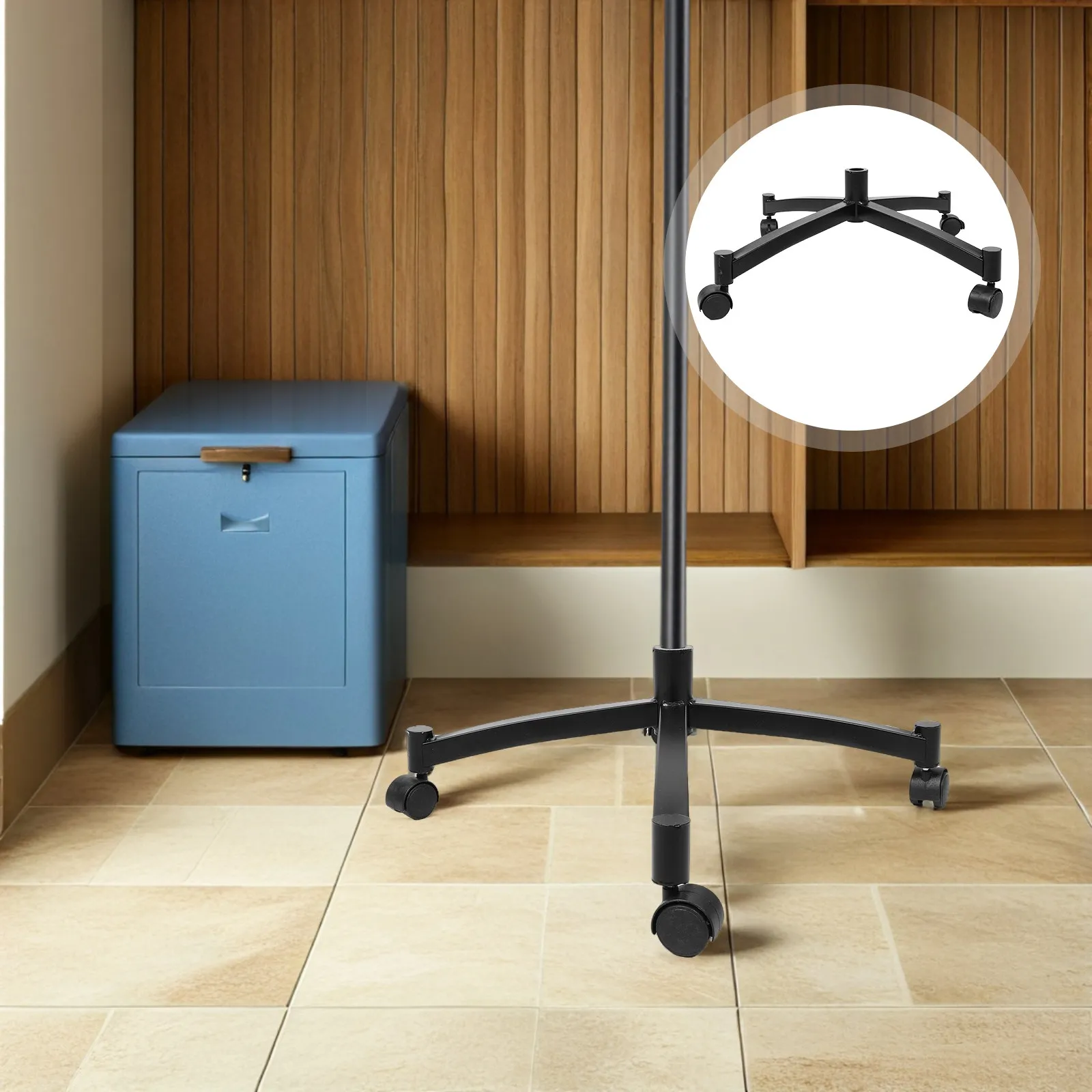 Mannequin Stand Base Metal Swivel Locking Caster Wheels 360 Rotation Smooth Rolling for Retail Clothing Store Display