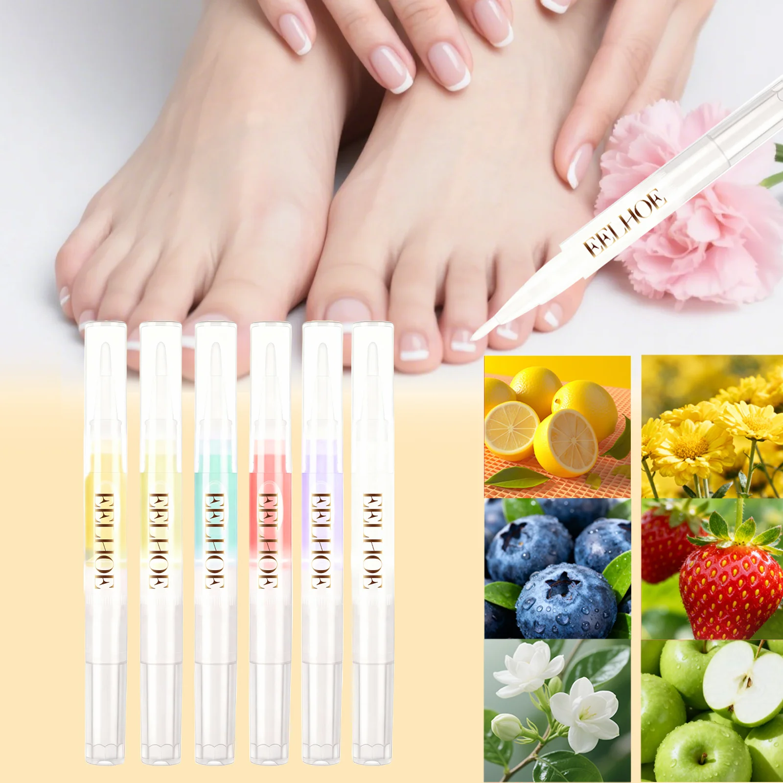 

Набор для ухода за ногтями с шестью ароматами, масло для кутикулы, ручка для укрепления и роста ногтей, сыворотка для сухих лапких ногтей, ежедневный питательный увлажняющий крем