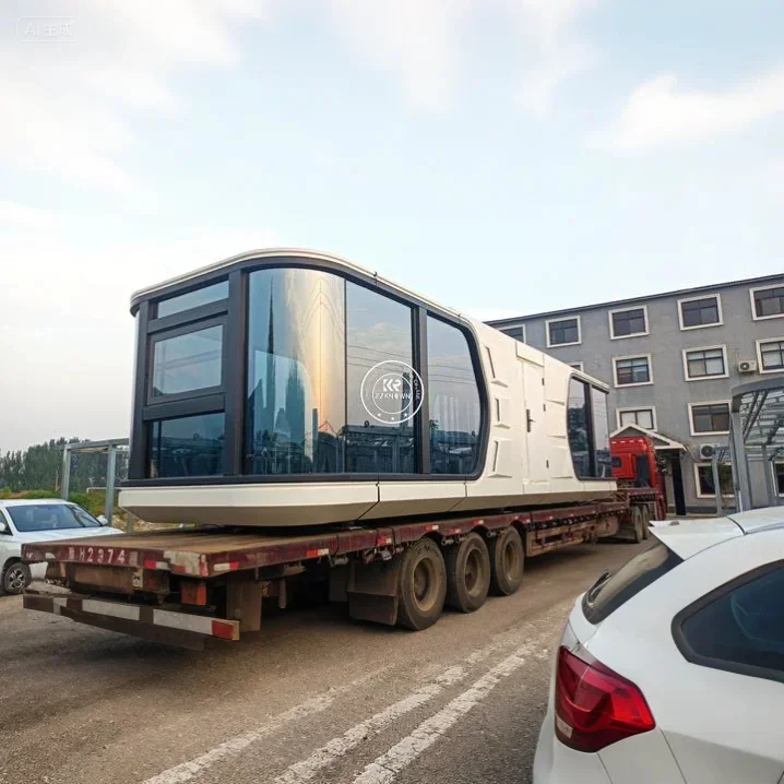 Extendable Prefab House Space Capsule Bed Cabin Hotel Container Home Sleep Pod Outdoor Mobile Tiny House Luxury Capsule House