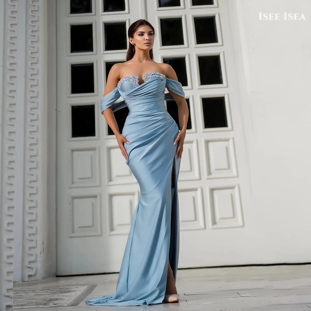 

Evening Dresses for Woman Satin Luxury Elegant A-line Sleeveless Shiny Strapless Trumpet Party Gown Dress 2025 Customized