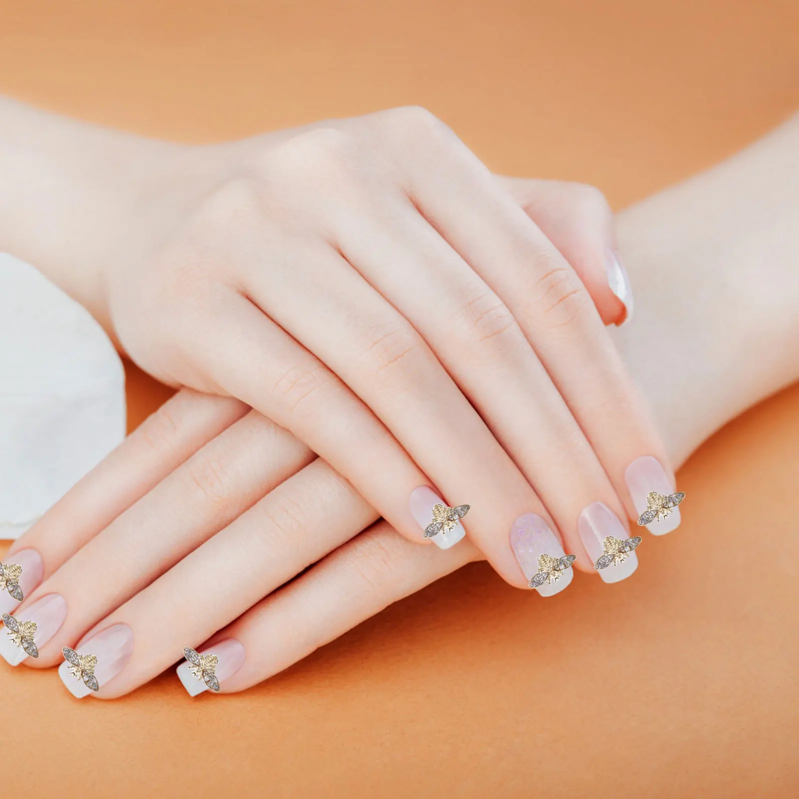 

10 шт., 3D подвески для дизайна ногтей в виде пчелы, сплав, декор для маникюра «сделай сам», натуральные накладные ногти, украшения для ногтей, ювелирные изделия, материал для маникюра «сделай сам»