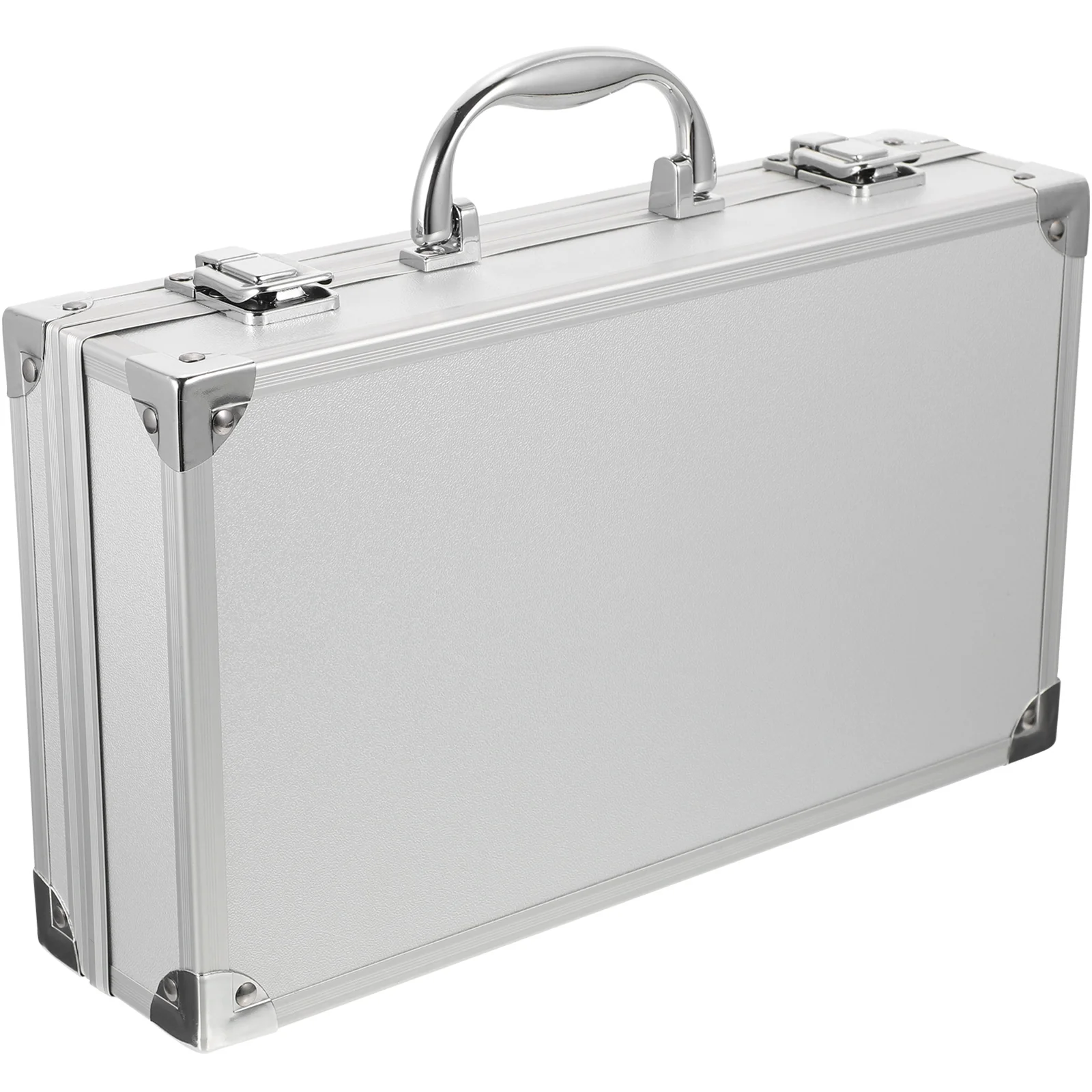 

Clasp Toolbox Collapsible Storage Bins Portable Medical Case Laptop Silver Flannel Miss