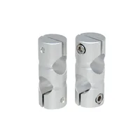 Abrazadera de fijación de cilindro de aleación de aluminio, abrazaderas de puntal de soporte de eje transversal, bloque transversal de eje óptico, conexión de soporte de fijación de tubería de acero