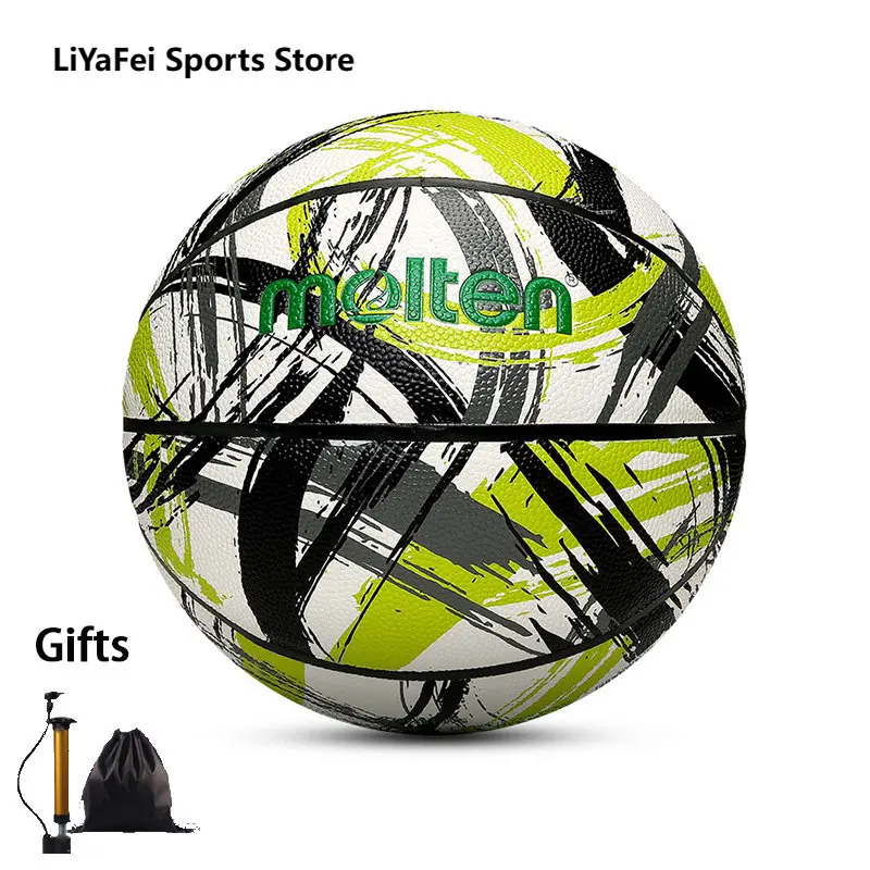 

2023 Molten Size 7 Man‘s Basketball Outdoor Indoor Adults Basketballs Wear-resistant Match Training Standard Balls Free Air Pump