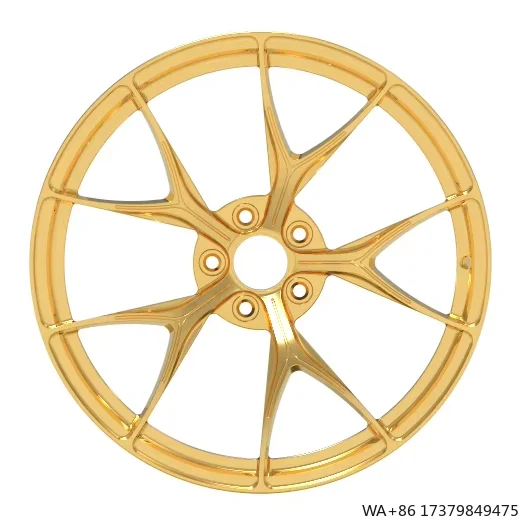 

PQ and OEM Customize Wheel Forged Wheel Rims Monoblock with Golden Car Wheel