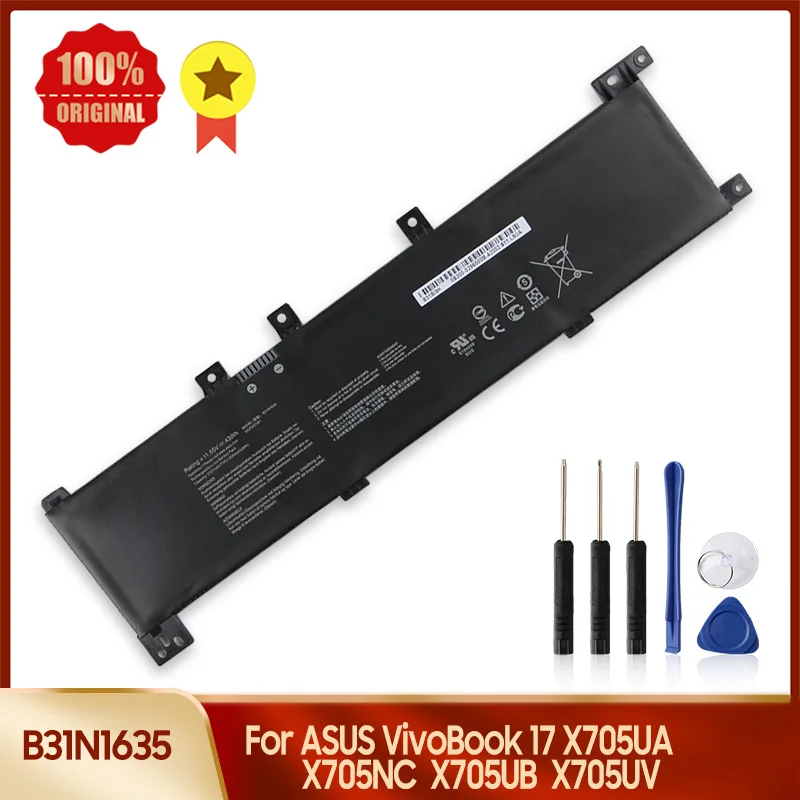 

Replacement Battery B31N1635 For ASUS VivoBook 17 X705UA X705NC X705UB X705UV Quality Batteries With Tool