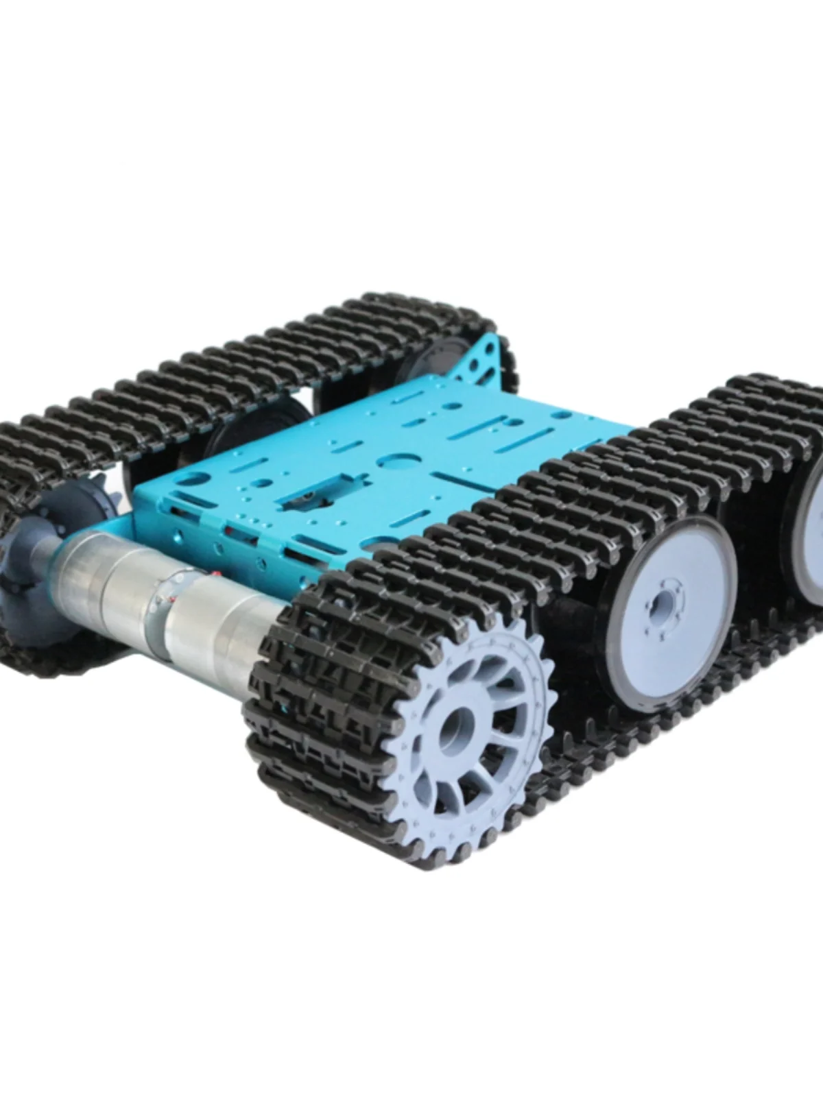 Rc Tank Chassis Schokabsorptie Trolley Crawler Metalen Frame Met 6-9V Motor Voor Rupsbanden Tank Diy Kit Rc Programmeerbare Robot Auto