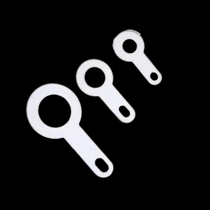 100 قطعة نحاس مطلي بالفضة محطة لحام برأس واحد M2.2/2.7/3.2-M10.2 غسالة لحام دائرية ورقة لحام العروة #5