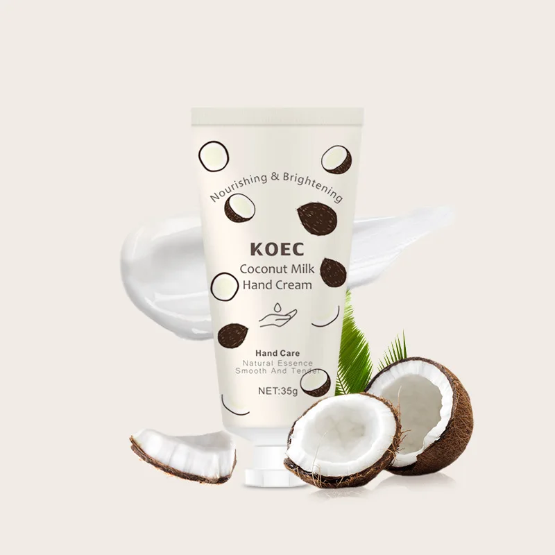 Coconut Milk Hand Cream Hydrates Protects Against Chapping Nourishes and Repairs and Brightens Skin Moisturizing and Non-greasy