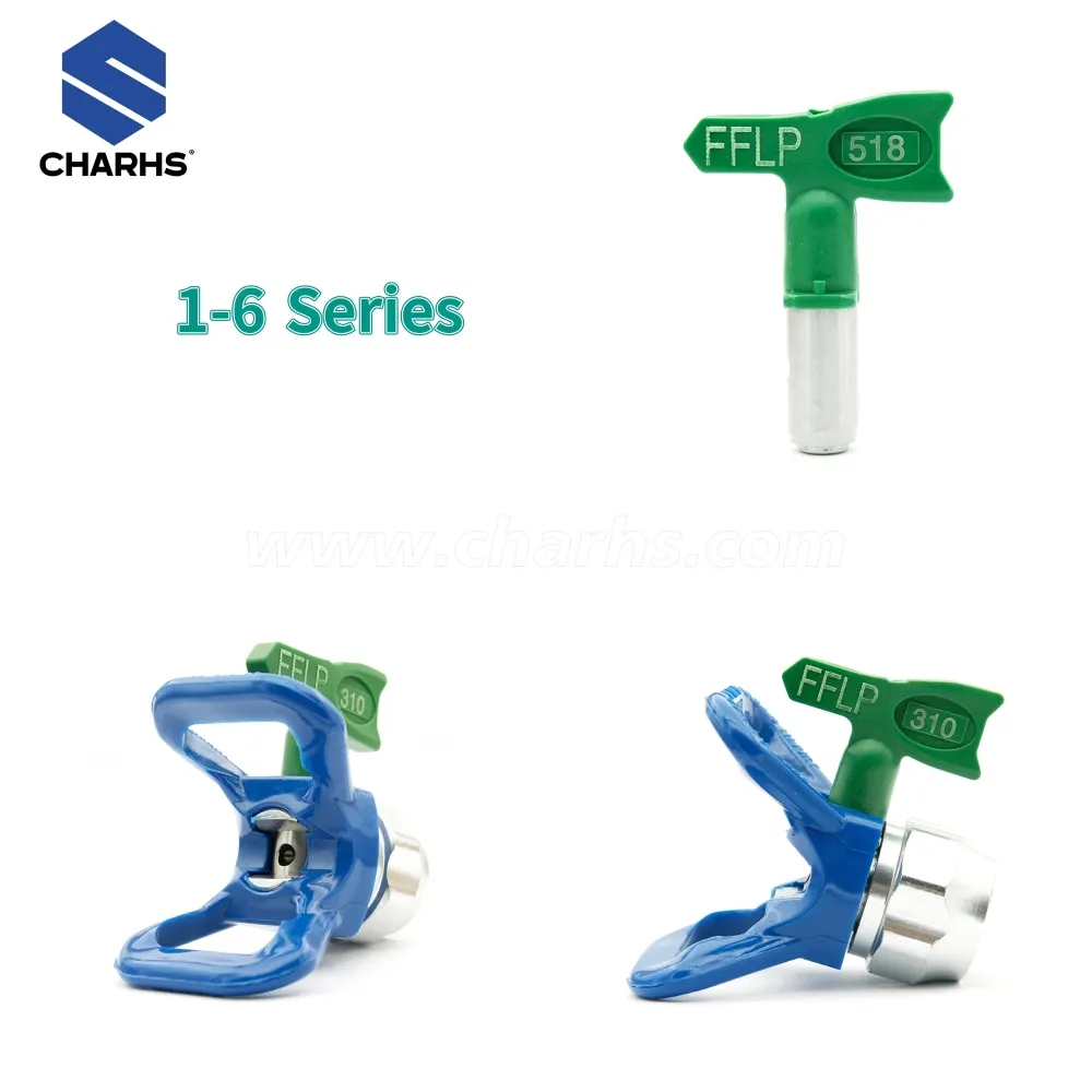 Airless Tip Low Pressure 108/210/317/412 For Titan/Wagner/ Airless Paint Spray Gun Nozzle Blue Sprayer 7/8 Nozzle Guard GreenTip