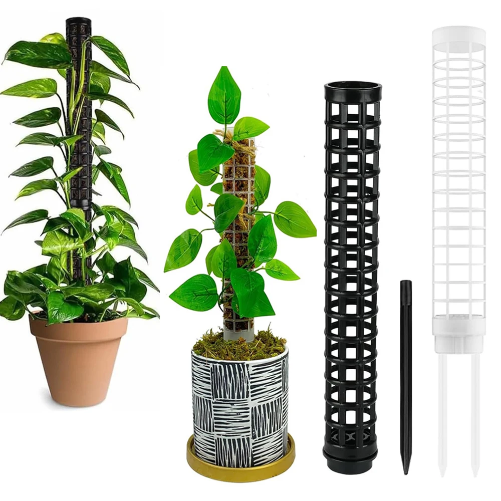2Moss Pole for Climbing Plants Monstera Indoor Plant Supports Plastic Moss Stick Plant Stake for Garden Extension Aid Climbing