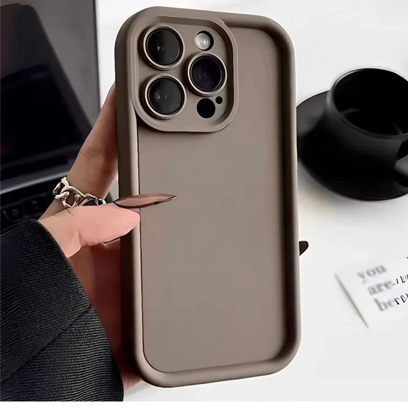 Liquid Silicone Phone Cases For iPhone 11 Case iPhone 15 Pro Max 12 13 14 7 8 Plus XS X XR SE Shockproof Bumper Soft Back Cover