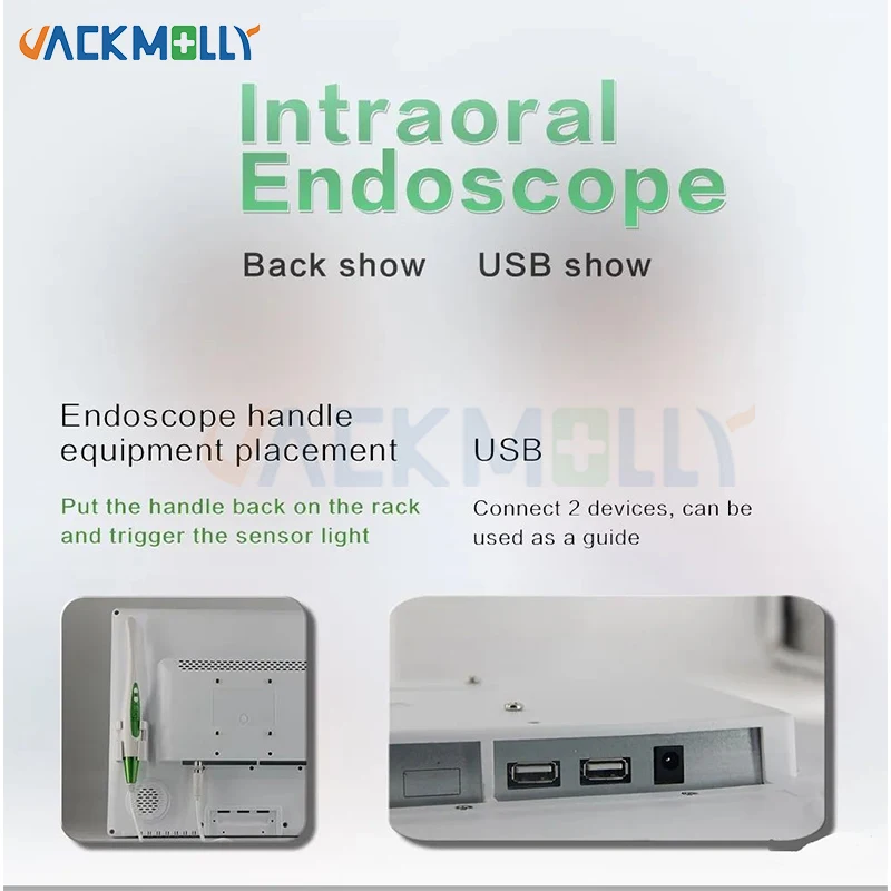 Câmera Intraoral com Wi-Fi, Câmera Intraoral com TV Type Scanner, Grau Médico