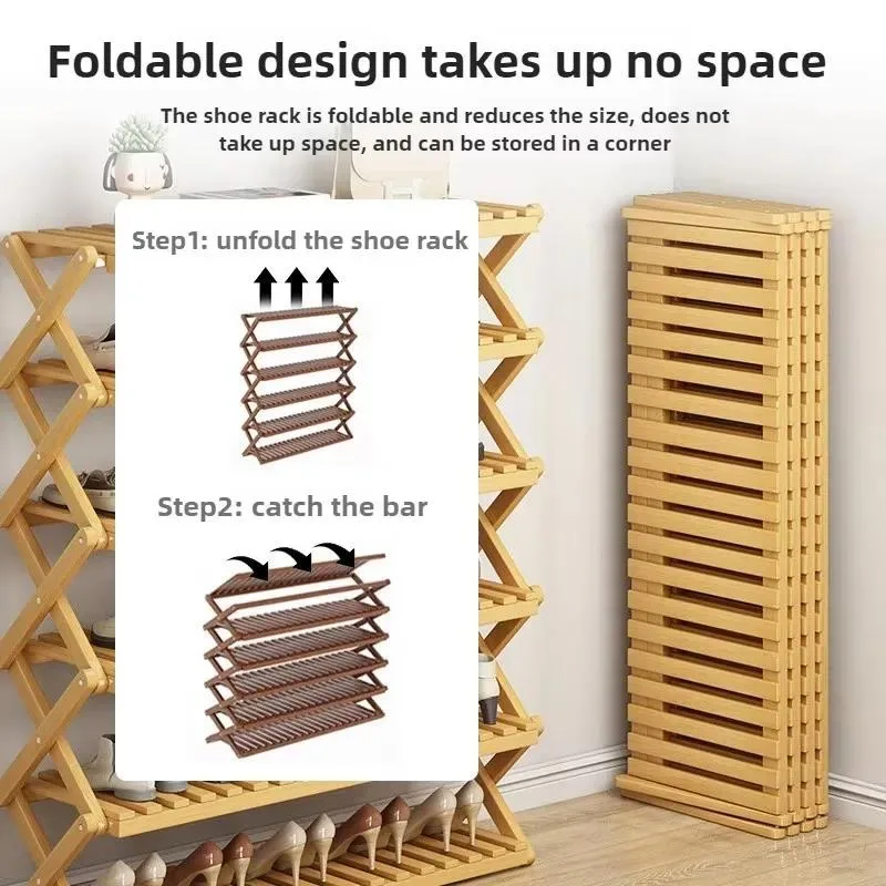 Free Installation At Home Doorstep, Simple Multi-level Rental House, Shoe Cabinet, Dormitory Storage, Folding Shoe Rack