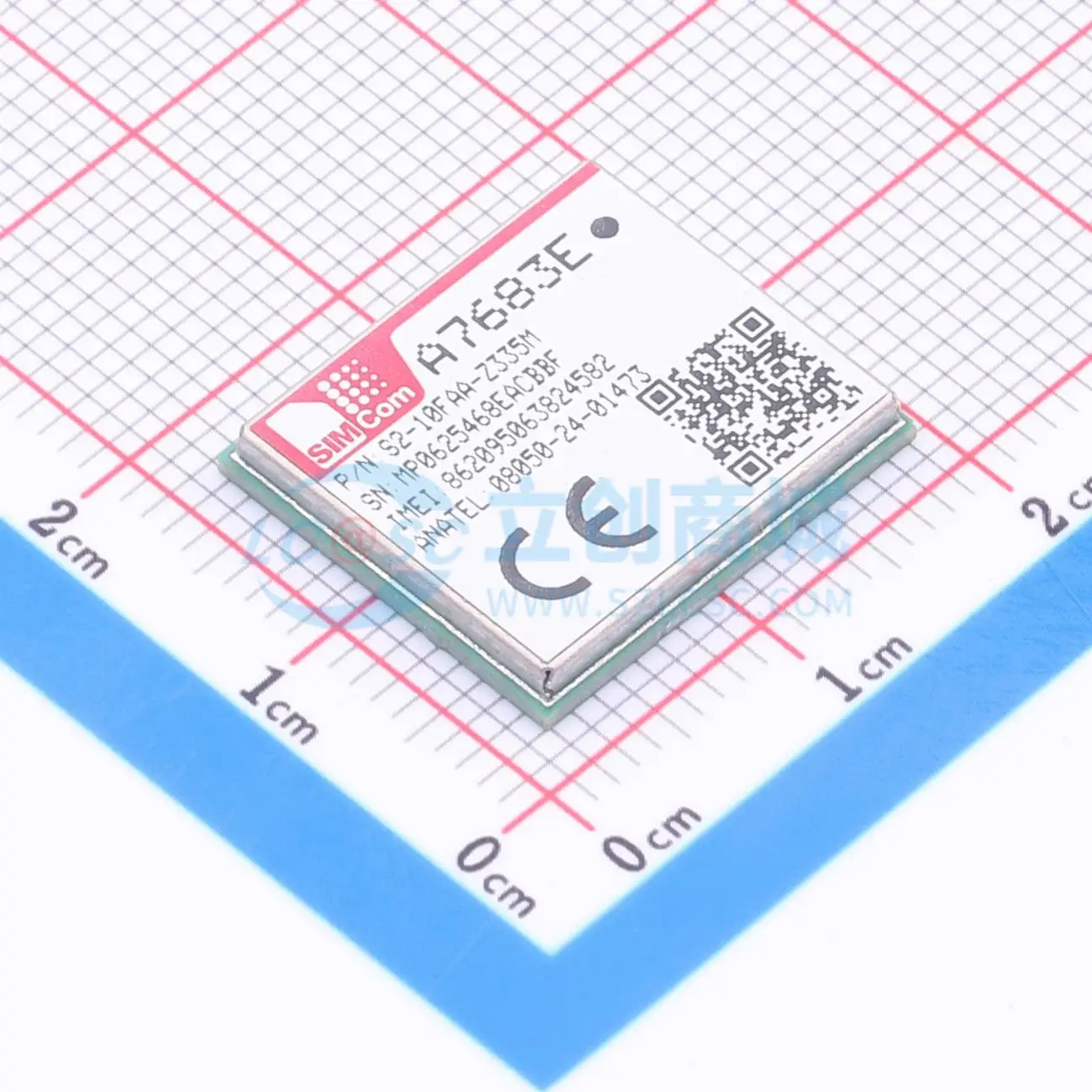 2pcs A7683E SMD FDD-LTE I2C UART USB GPIO ADC SIM 3.4V 4.2V Cellular LTE Communication Module for Smart Home System