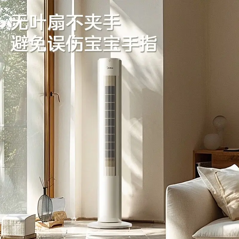 مروحة برجية ميديا، مروحة كهربائية بدون شفرات، مروحة كهربائية منزلية عمودية، رياح قوية، ضوء تهز، برج الصوت، مؤقت أرضية غرفة النوم #1