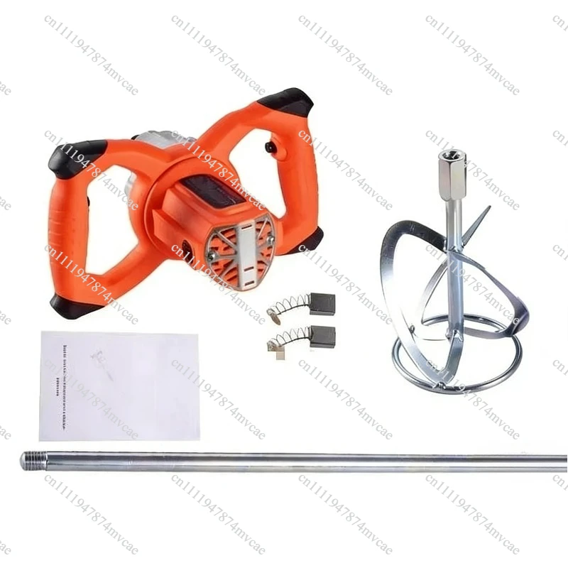 Adjustable 6-speed handheld electric mortar mixer electric cement gypsum grouting paint thinner mixing tool food paint motor