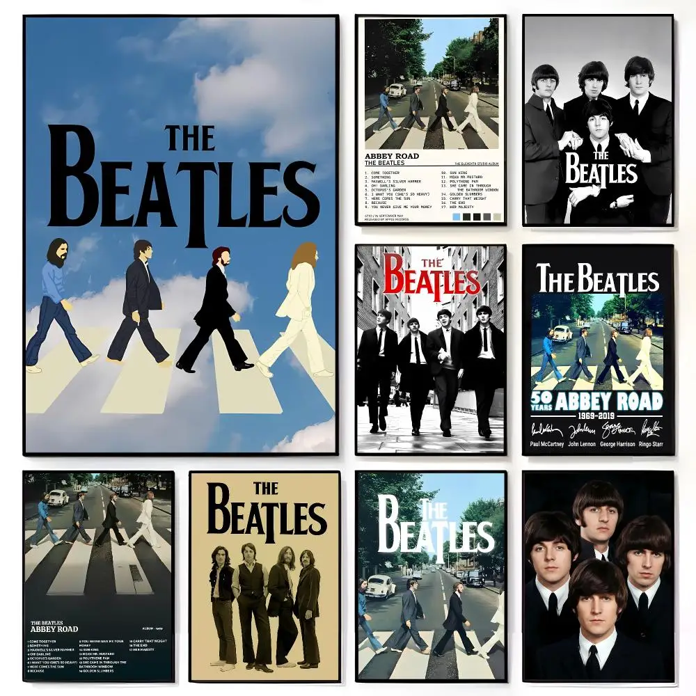 Classic Rock Band T-The Beatles Poster American Film Mural Home Childrens Room Wall Decor Print