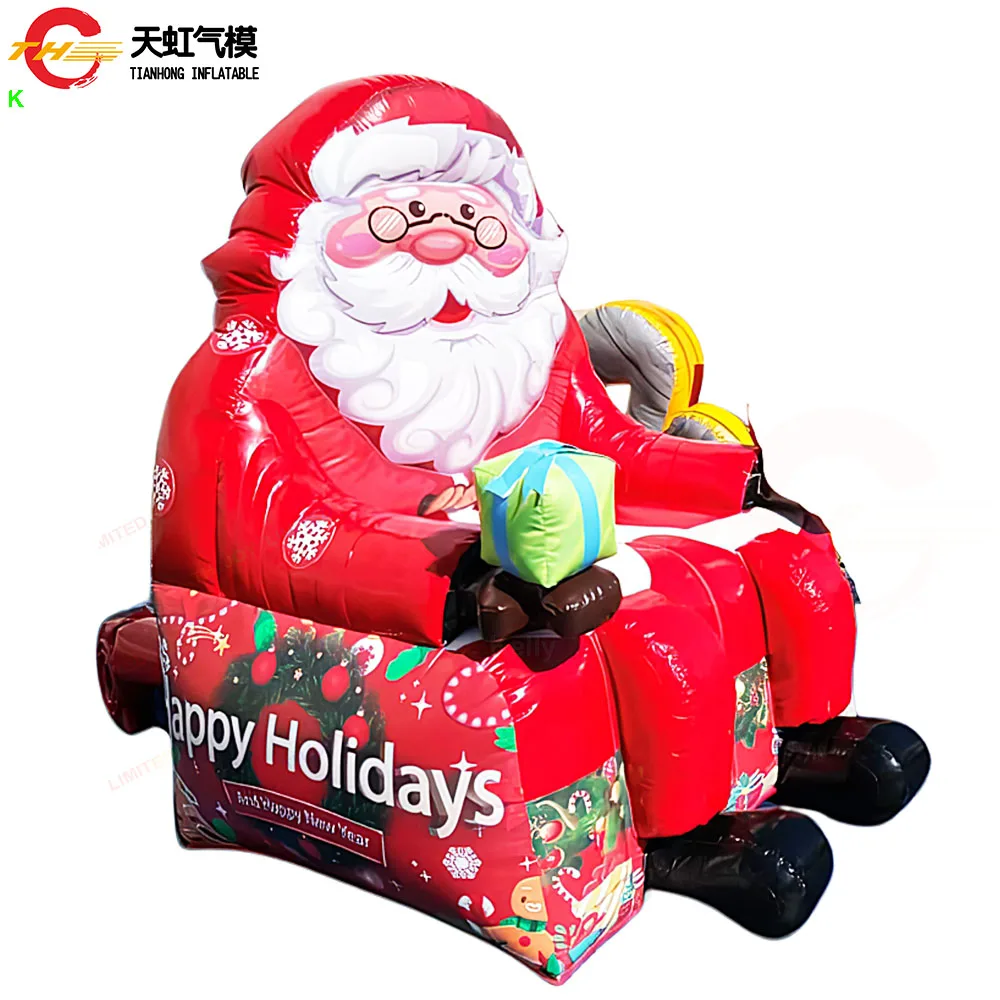 

Fast Ship Customized Inflatable Santa Claus Throne Chair for Christmas Party Carnival Parties Rental