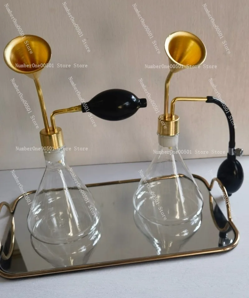 Glass creative custom scent bottle SPA spa brass scent instrument Baijiu essential oil perfume scent coffee beans