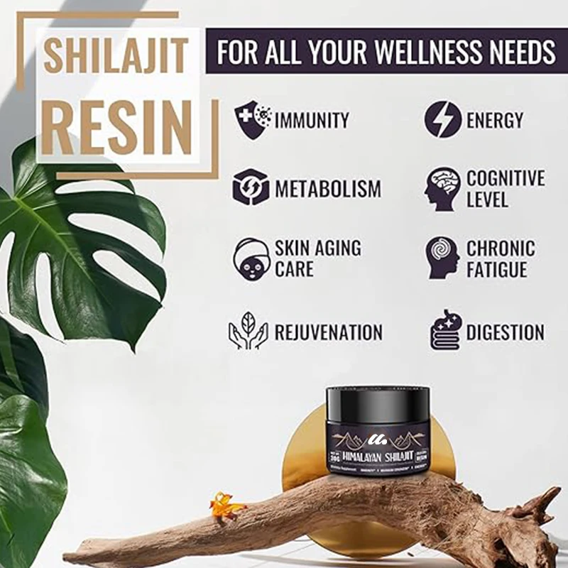 Shilajit resin - organic Ayurveda mixture, energy, strength, and immunity