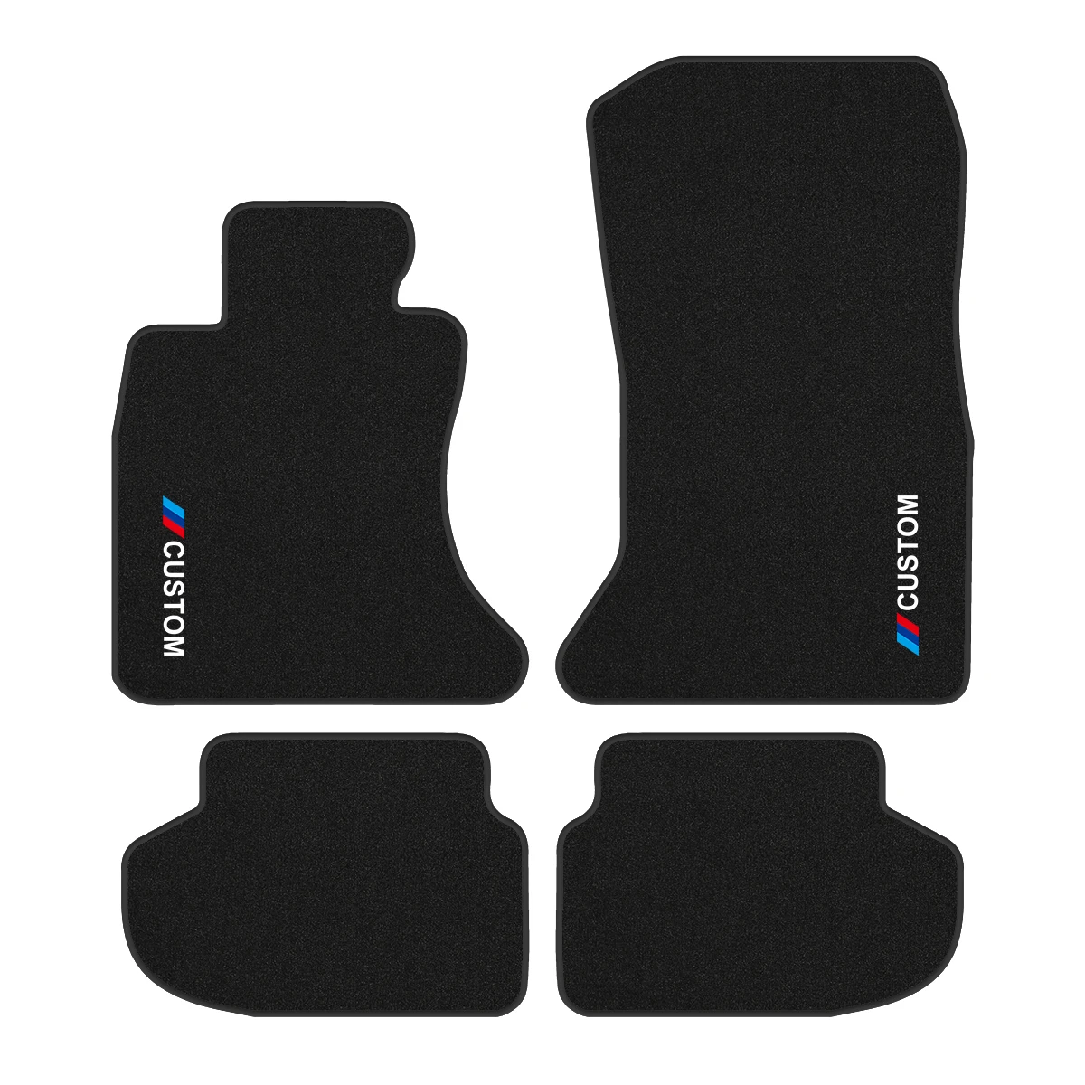 For BMW 5 Series VI (F10) 2009-2017 luxury Carpet Velour Car Mats 4-Piece Floor Mats with