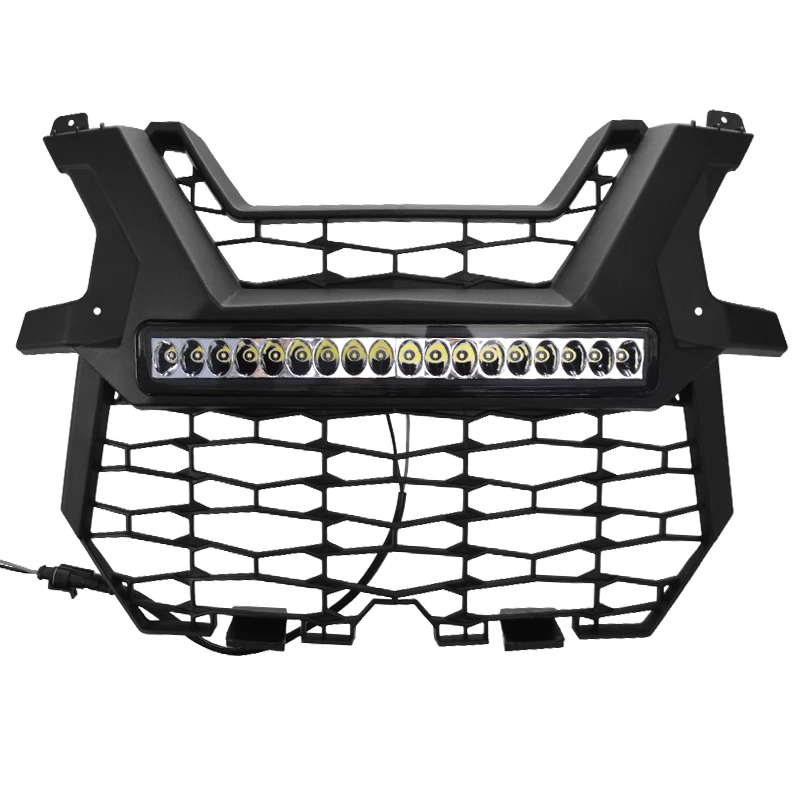 

UTV Front Bumper Mesh Grill with led for RZR XP